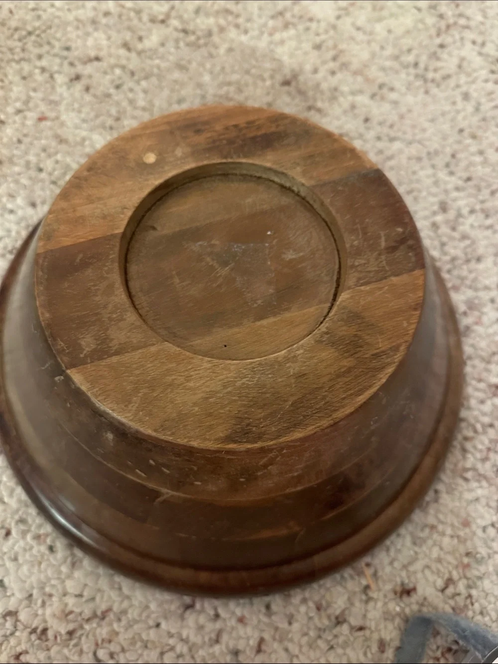 Wood Serving Bowl in Rich Brown 12”